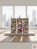 Festival Racoon Christmas 20oz Tumbler - Eco-Friendly & Reusable - Dis An Dat Tumbler Store
