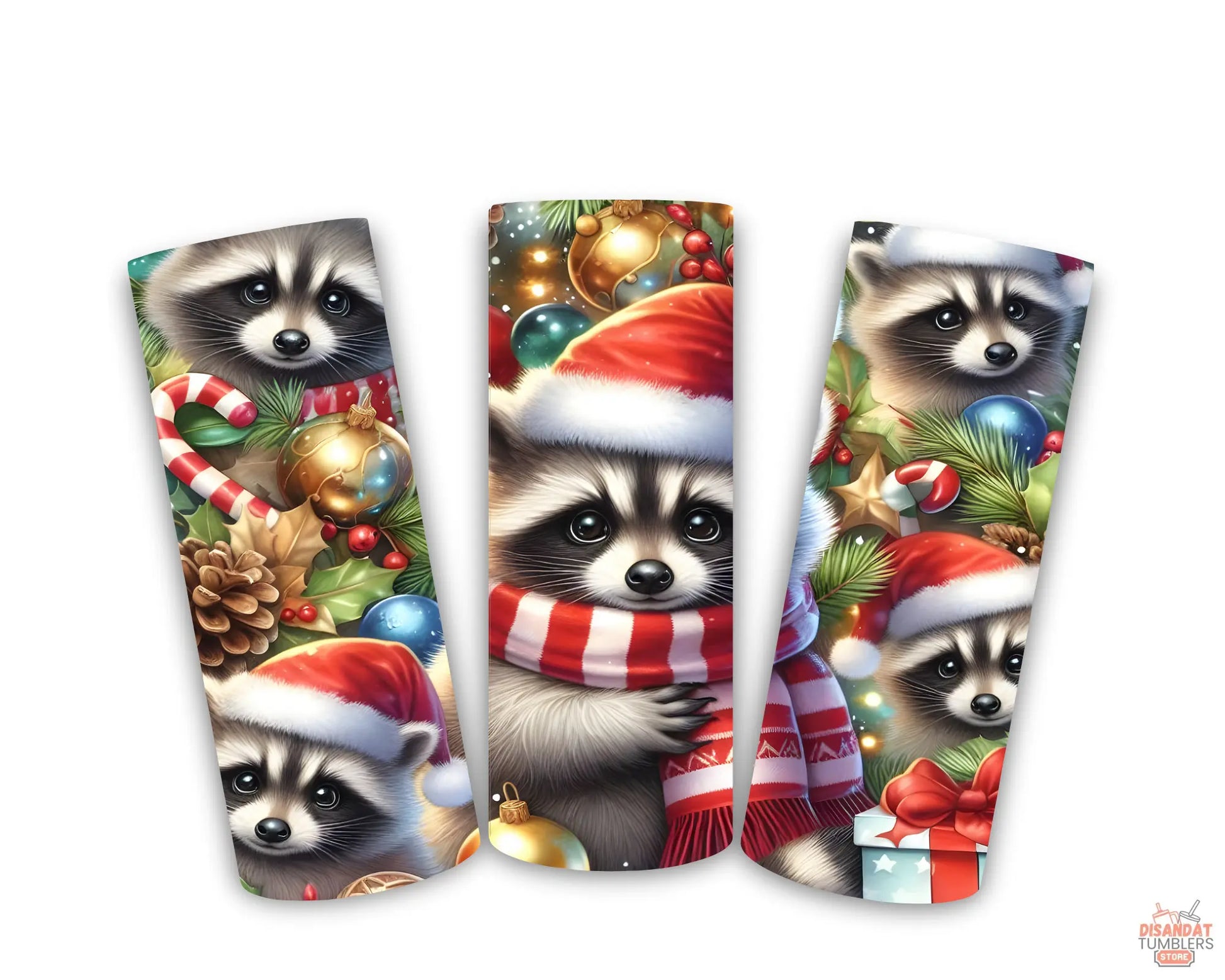 Festival Racoon Christmas 20oz Tumbler Dis An Dat Tumbler Store