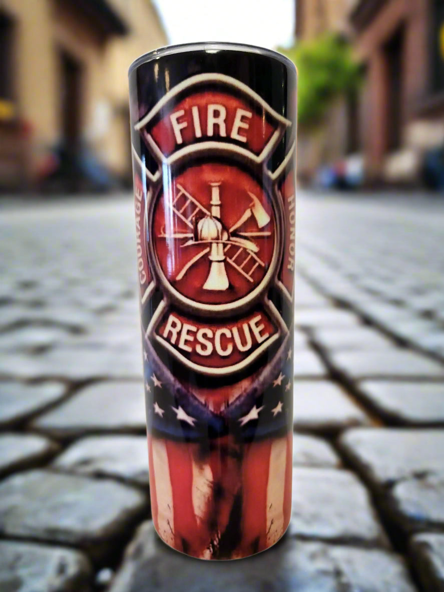 Fire Rescue 20oz Tumblers - Image #1