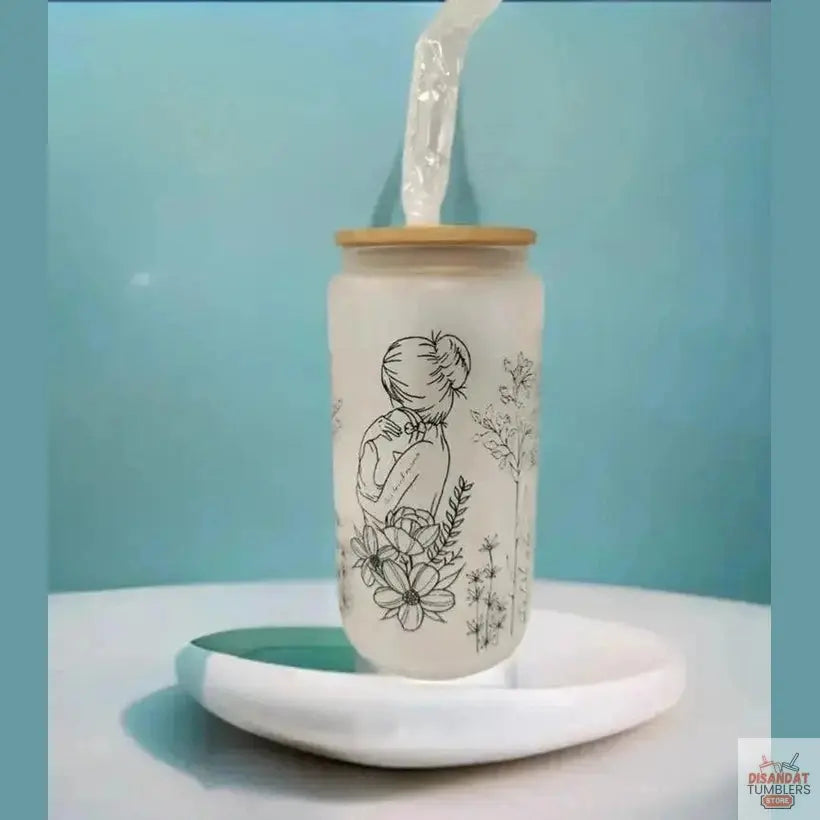 Frosted Glass 16oz Mother Tumbler DisAnDat