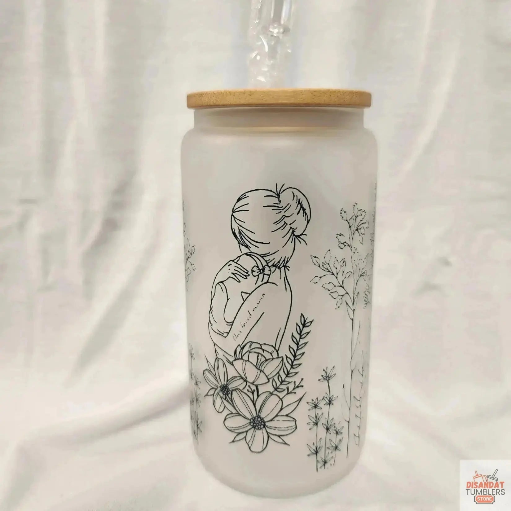 Frosted Glass 16oz Mother Tumbler DisAnDat