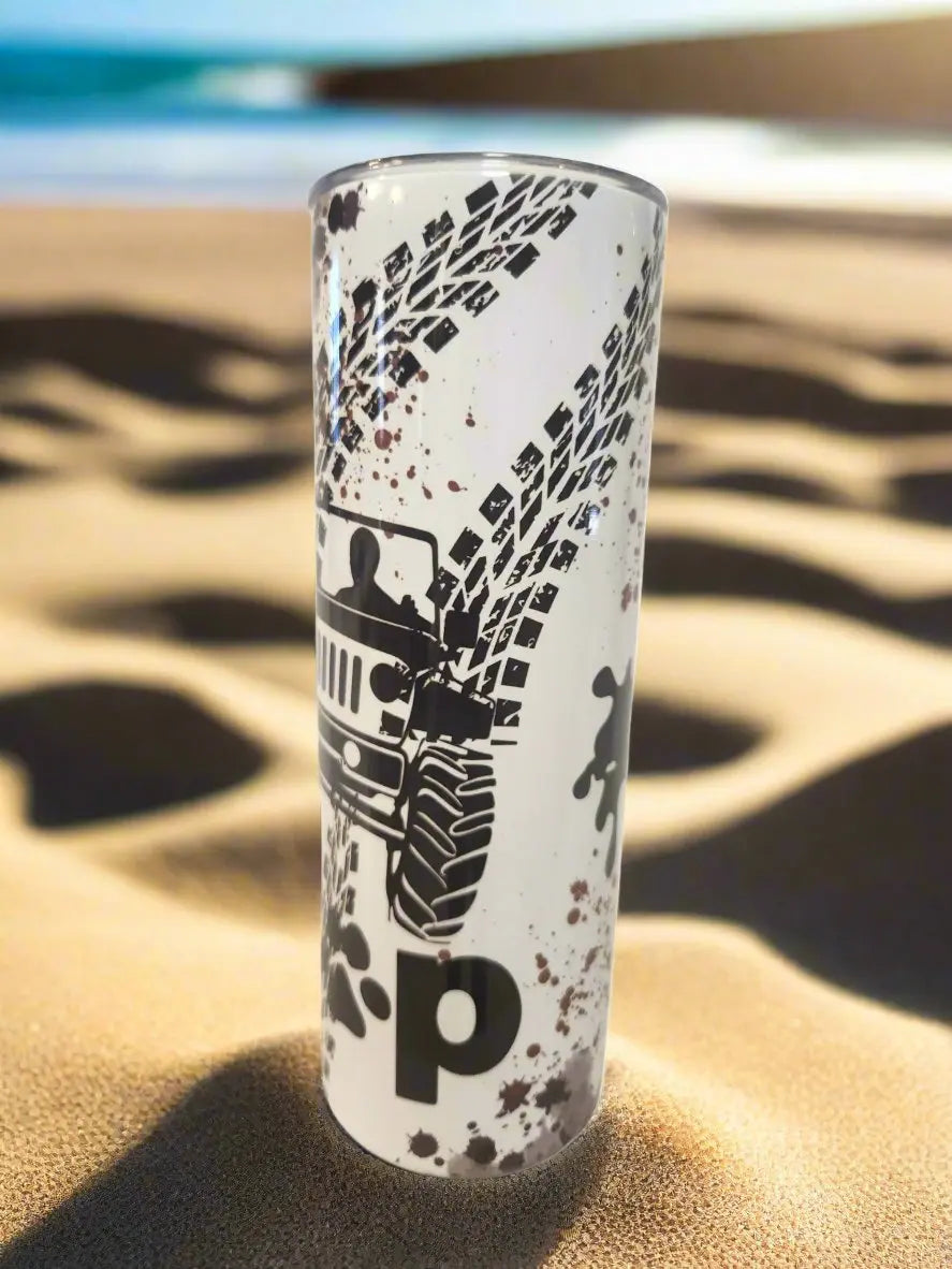 Get dirt jeep with pet 20oz Tumbler A Little Dis An Dat Tumblers
