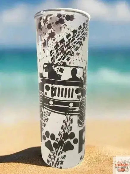 Get dirt jeep with pet 20oz Tumbler - Dis An Dat Tumbler Store