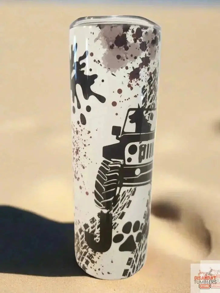 Get dirt jeep with pet 20oz Tumbler - Dis An Dat Tumbler Store