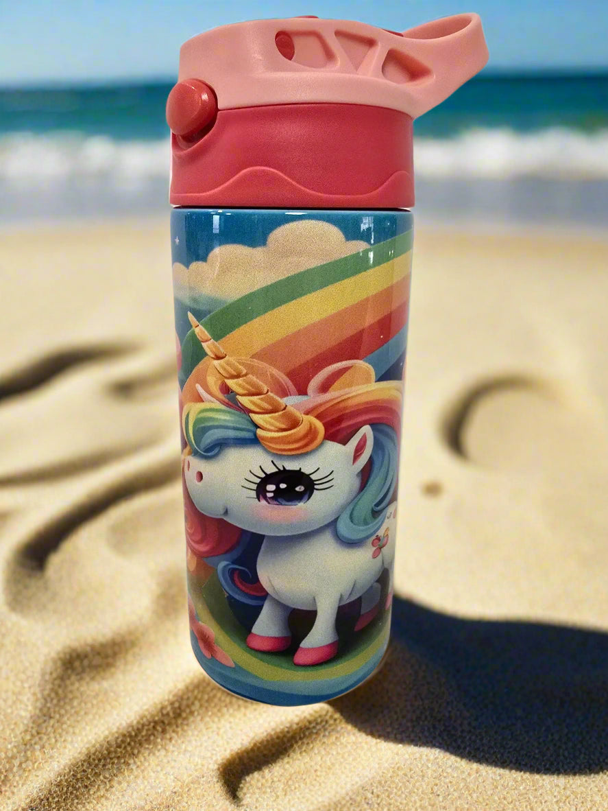 Girls Colorful Unicorn 12oz Thermal Tumbler A Little Dis An Dat Tumblers