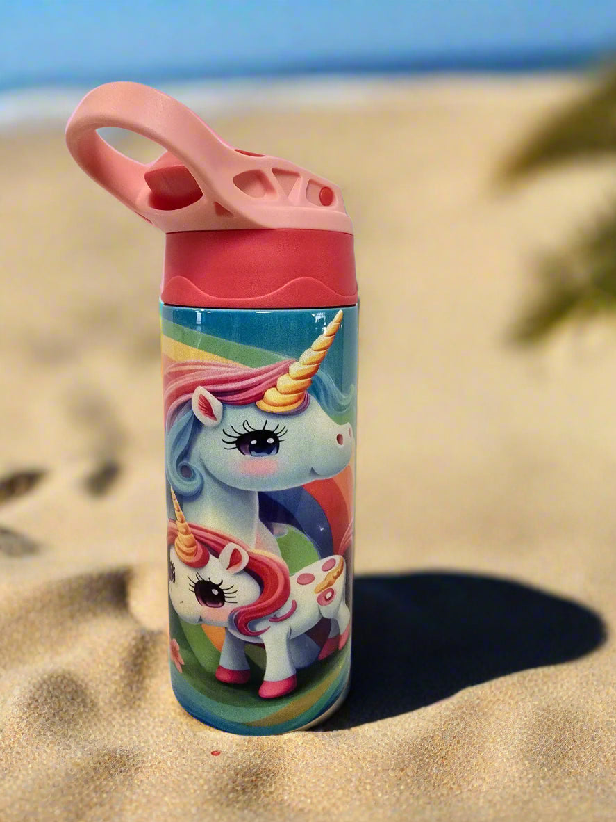 Girls Colorful Unicorn 12oz Thermal Tumbler A Little Dis An Dat Tumblers