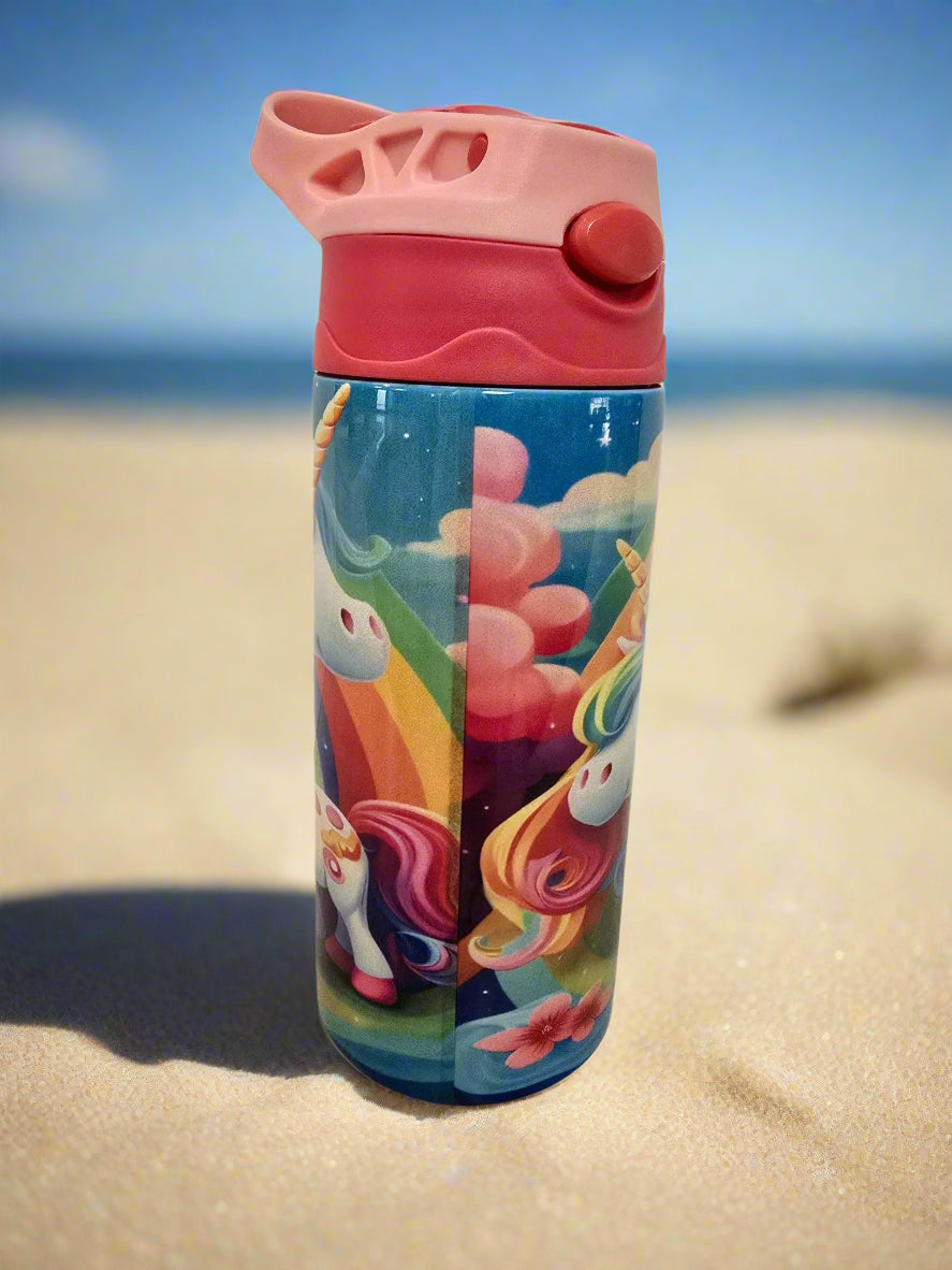 Girls Colorful Unicorn 12oz Thermal Tumbler A Little Dis An Dat Tumblers