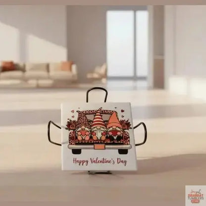 Gnome V-day 4-inch Table Coasters - Dis An Dat Tumbler Store