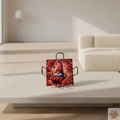 Gnome V-day 4-inch Table Coasters - Dis An Dat Tumbler Store