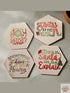 Holiday 4-inch Octagon Coasters Dis An Dat Tumbler Store