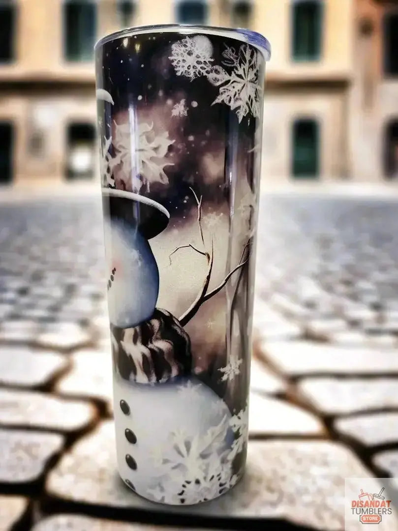 Holliday Snowman 20oz tumbler - Dis An Dat Tumbler Store