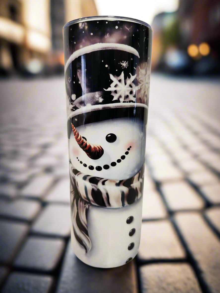 Custom 20oz Holliday Snowman Tumblers - Image #1