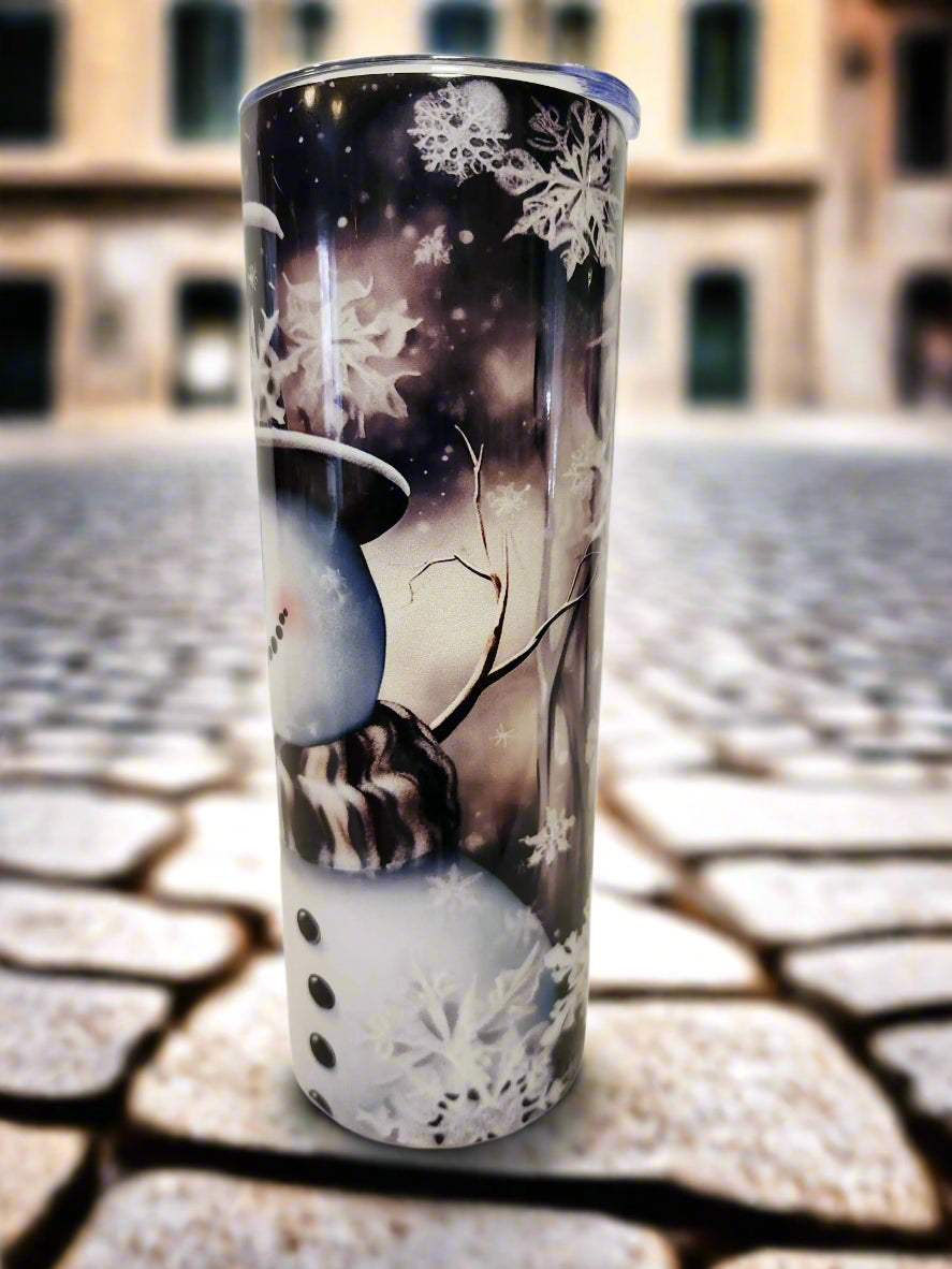 Custom 20oz Holliday Snowman Tumblers - Image #4