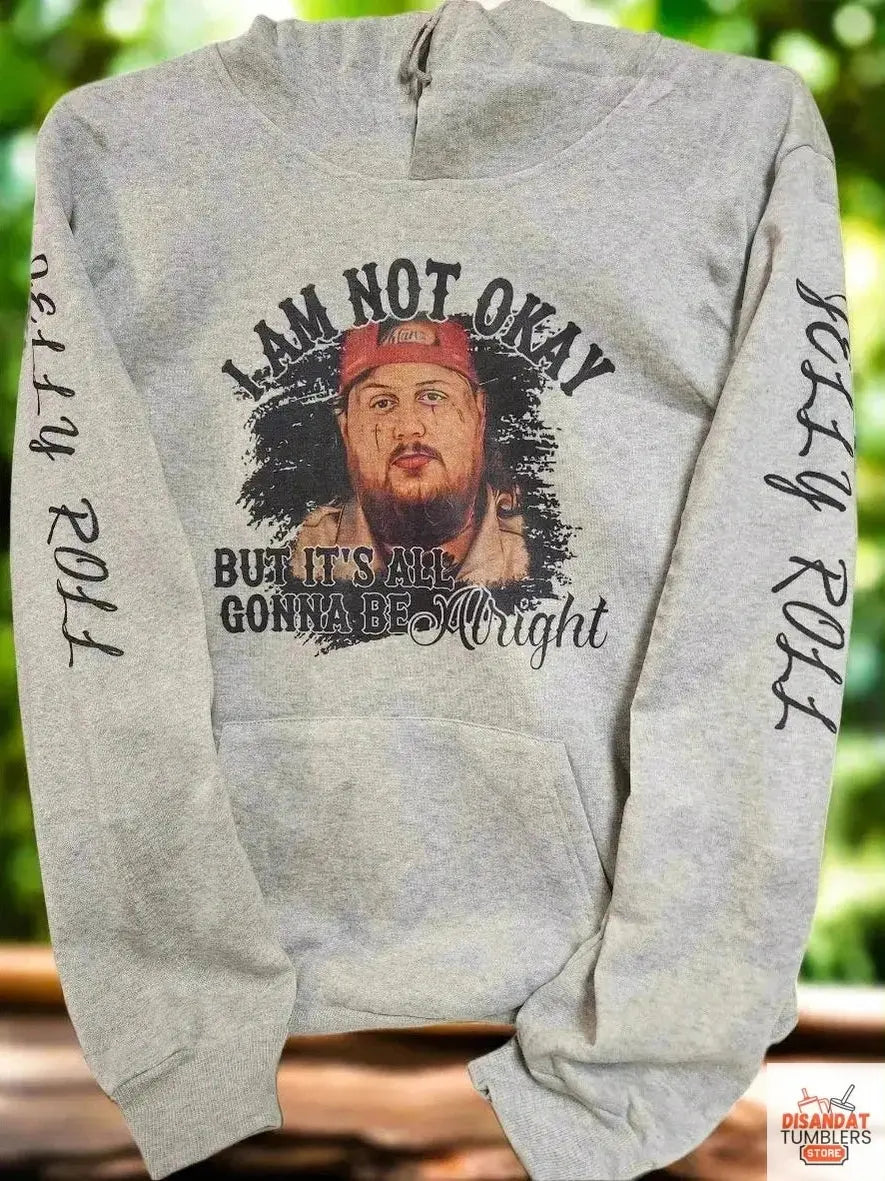 "I'm Not Ok, But I'm Gonna Be Fine" Woman's Hoodie. Dis An Dat Tumbler Store