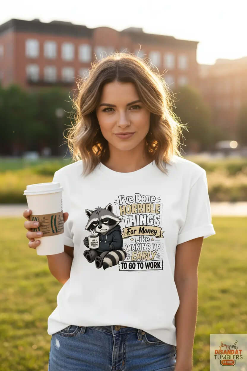 Raccoon Tee - White