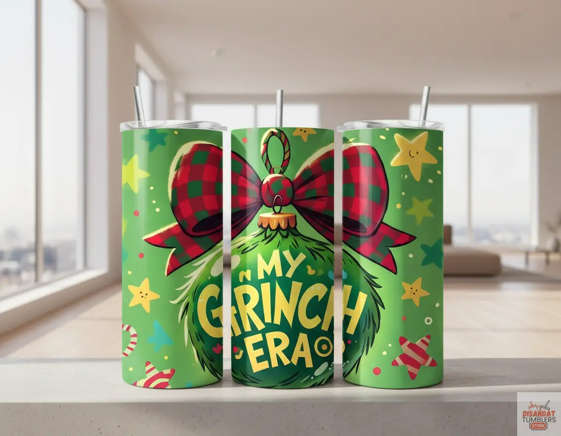 In My Grinch Era 20oz Tumbler - Dis An Dat Tumbler Store