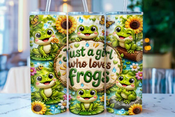 Frogs Design 20oz Tumbler