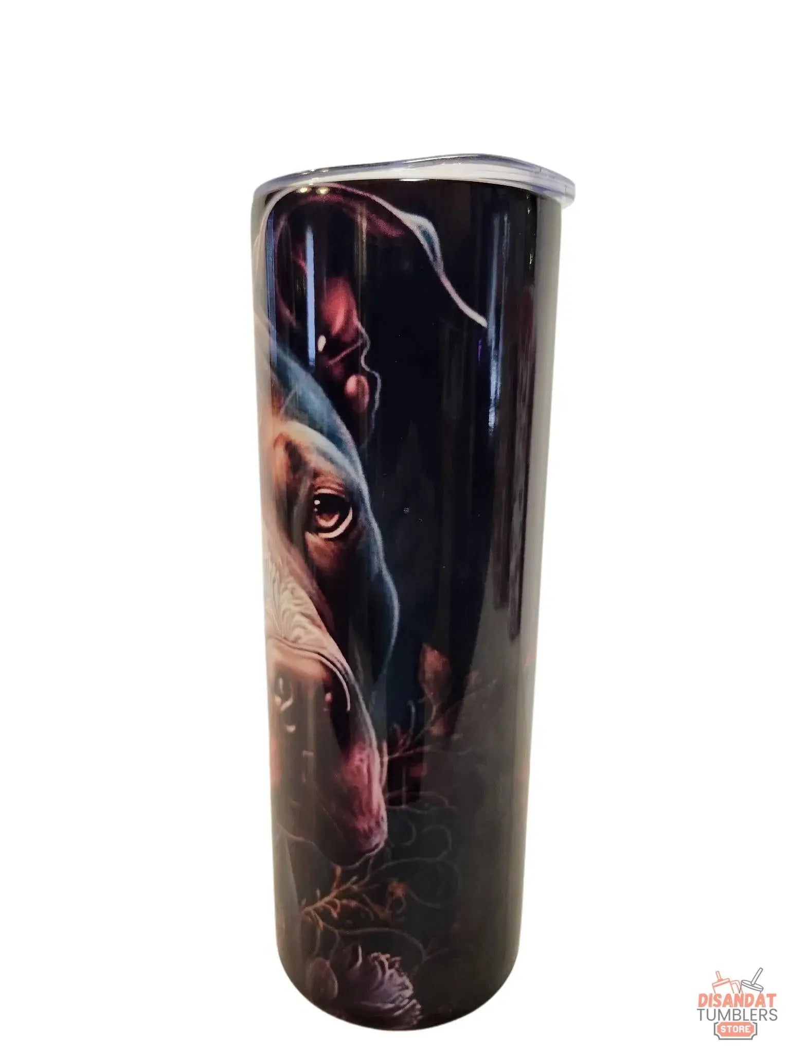 Ink &amp; Roses Pitbull Tumbler - Dis An Dat Tumbler Store