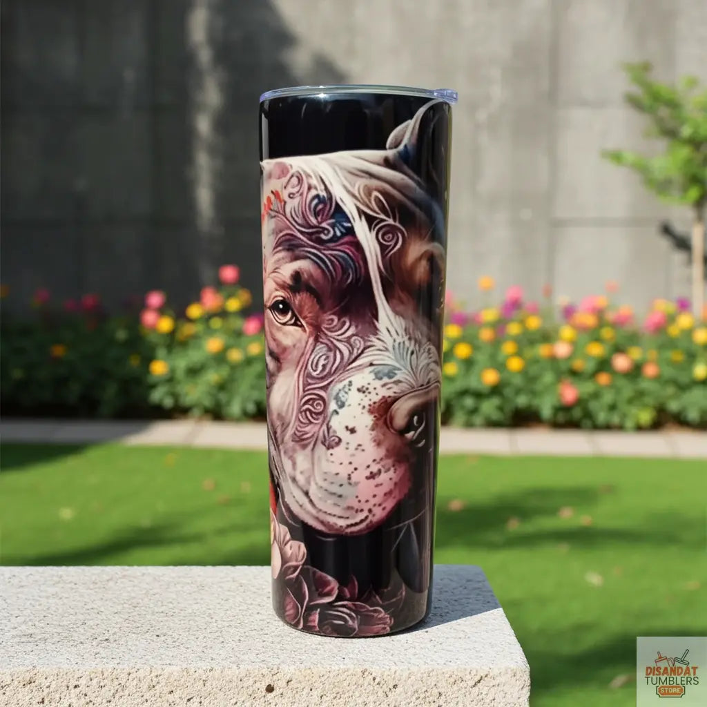 Ink & Roses Pitbull Tumbler