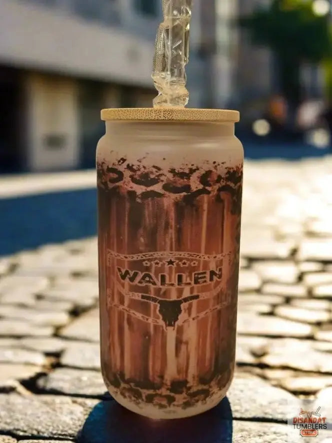 Last night, 16oz Frosted Glass Tumbler DisAnDat