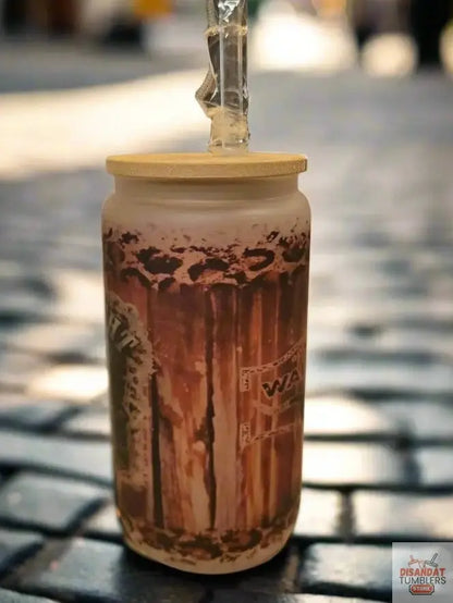 Last night, 16oz Frosted Glass Tumbler DisAnDat