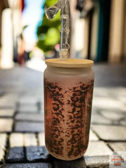 Last night, 16oz Frosted Glass Tumbler DisAnDat
