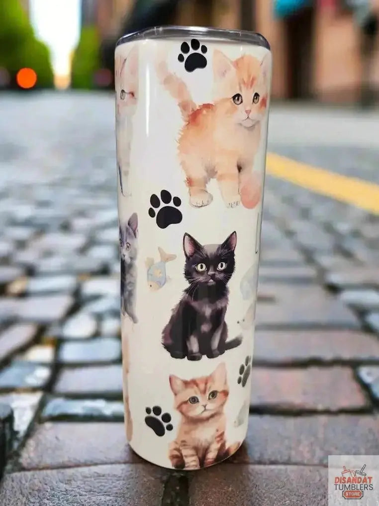 Life is better with cats 20oz Tumbler DisAnDat