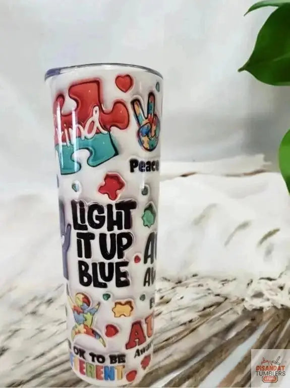 Light it up blue 20oz Tumbler DisAnDat