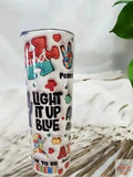 Light it up blue 20oz Tumbler DisAnDat