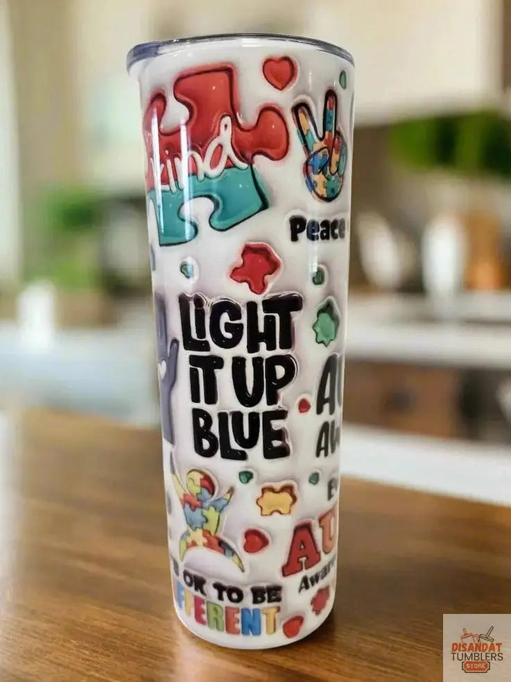 Light it up blue 20oz Tumbler DisAnDat