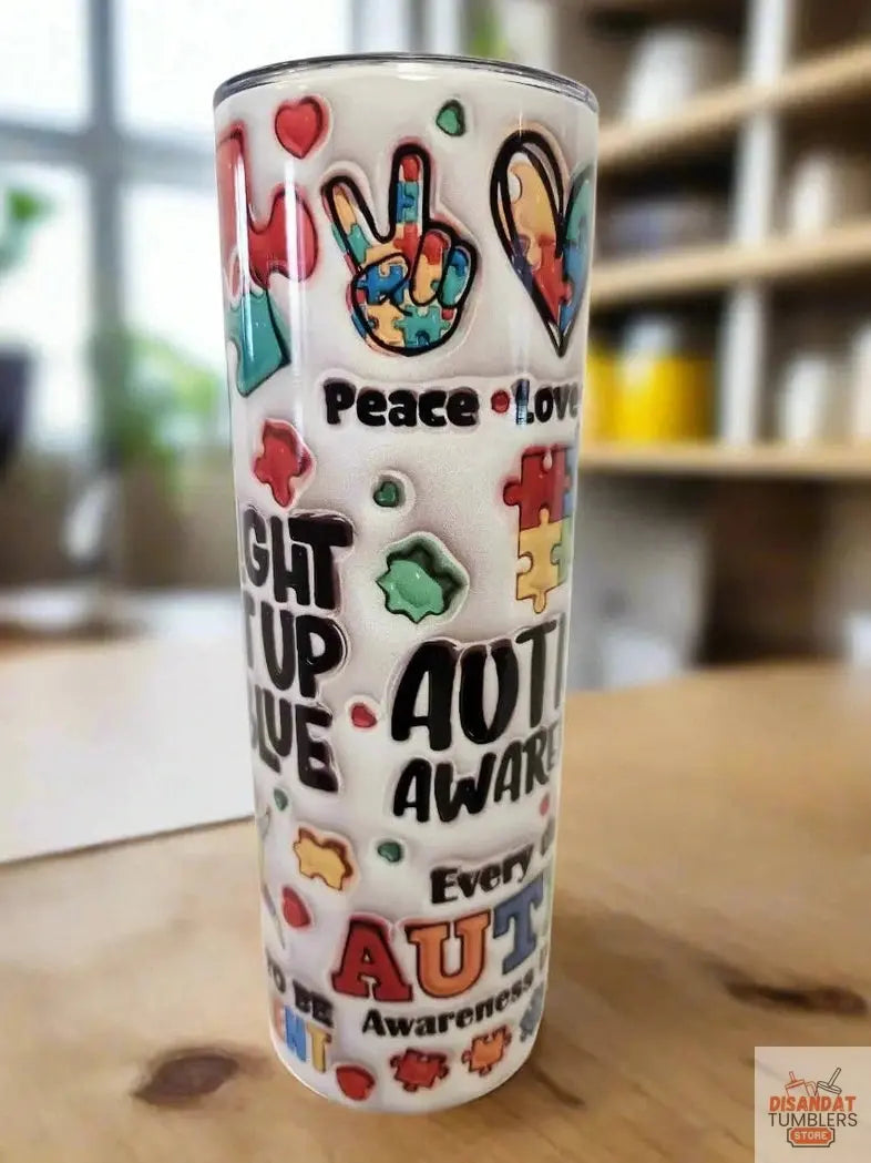 Light it up blue 20oz Tumbler DisAnDat