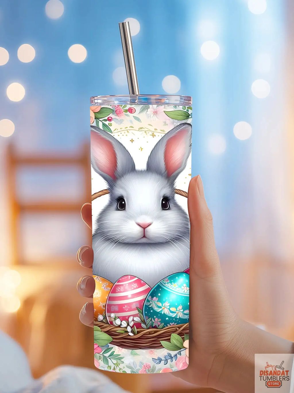 Male and Female Easter Bunny 20/30oz Tumbler - Dis An Dat Tumbler Store