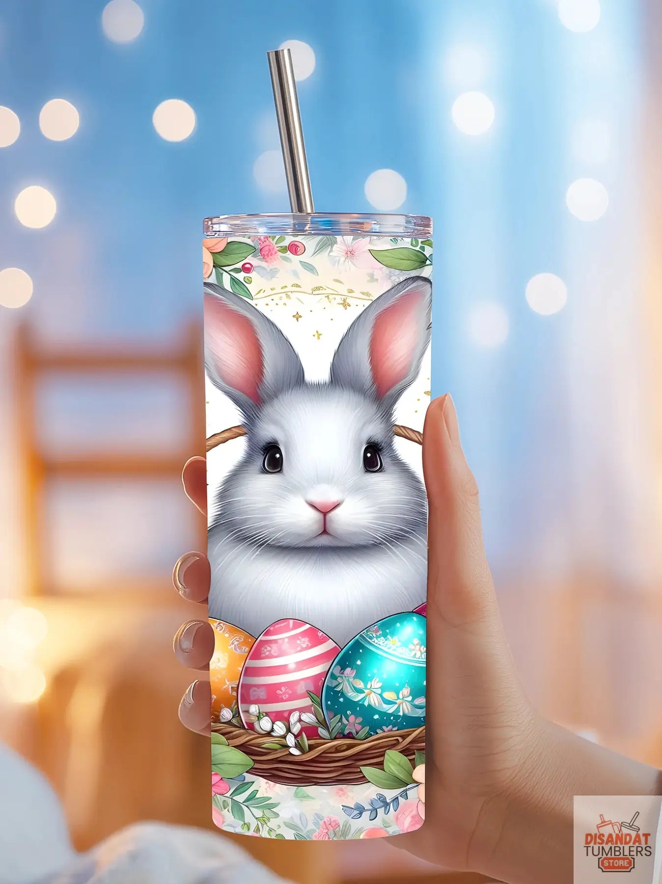 Male and Female Easter Bunny 20/30oz Tumbler - Dis An Dat Tumbler Store