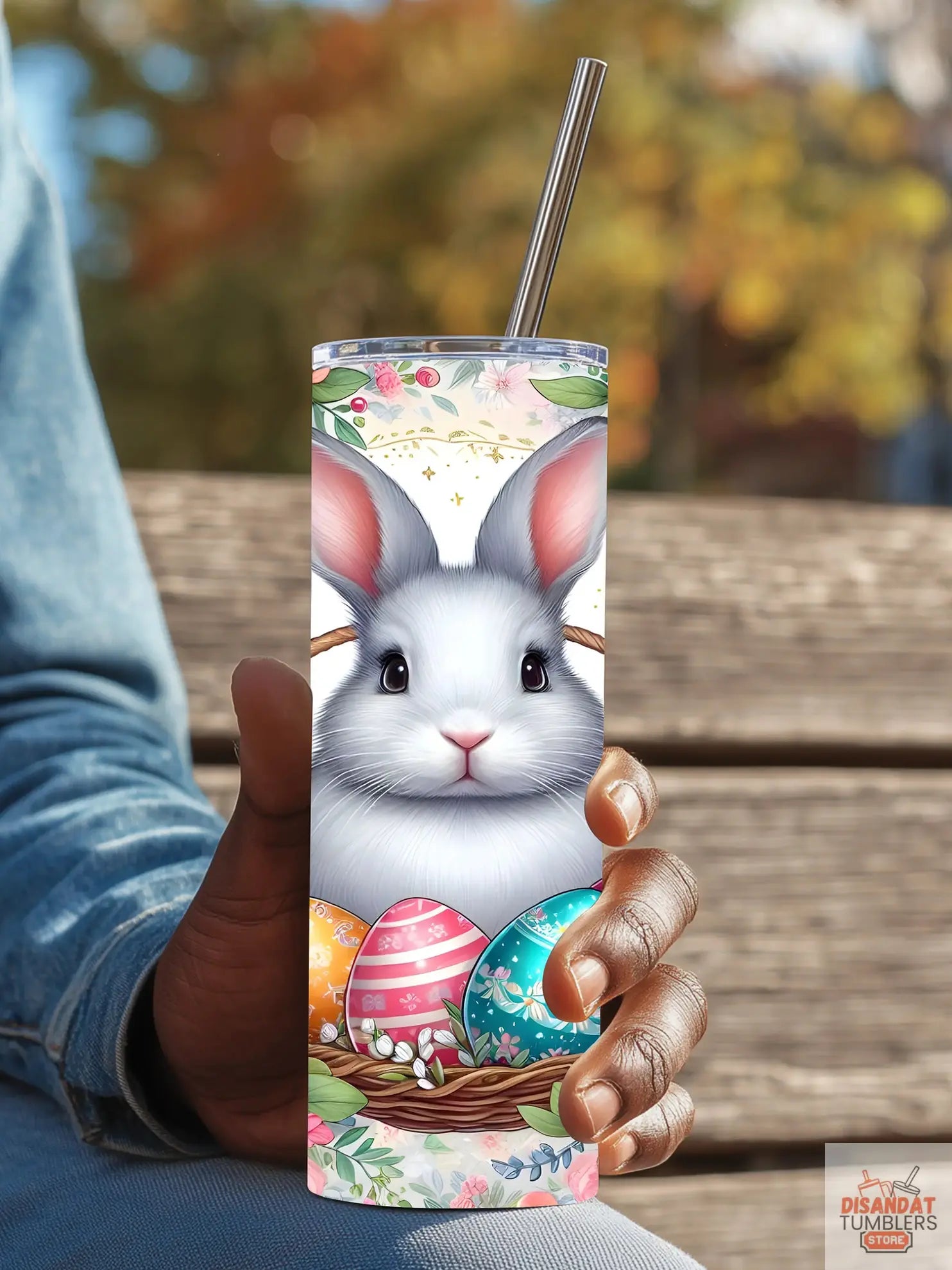 Male and Female Easter Bunny 20/30oz Tumbler - Dis An Dat Tumbler Store