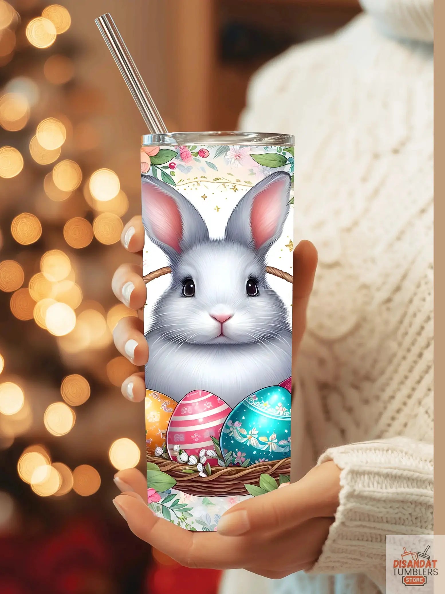 Male and Female Easter Bunny 20/30oz Tumbler - Dis An Dat Tumbler Store