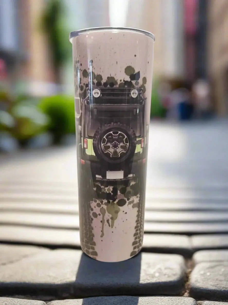 Mint green Jeep 20oz Tumbler - Image #3