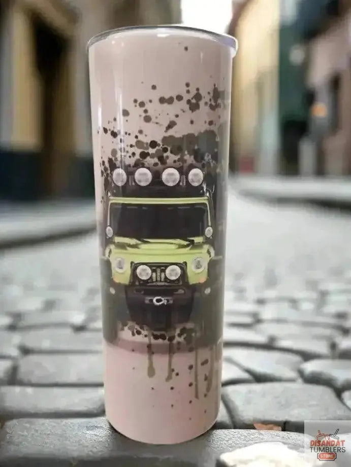 Mint green Jeep 20oz Tumbler DisAnDat