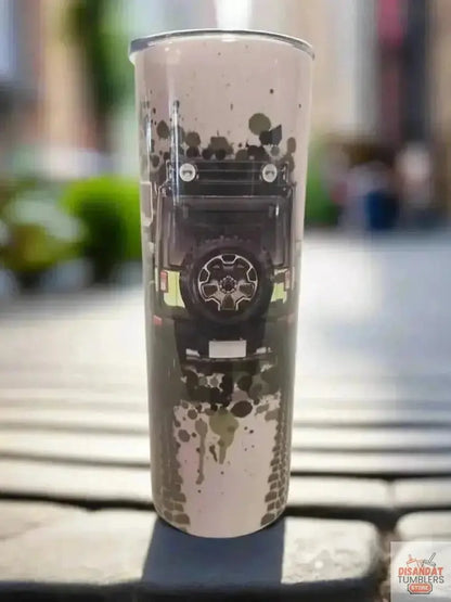 Mint green Jeep 20oz Tumbler DisAnDat