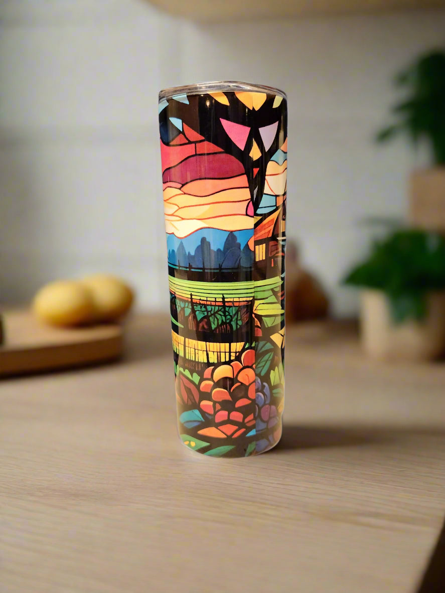 New Custom 20oz Rooster Tumbler A Little Dis An Dat