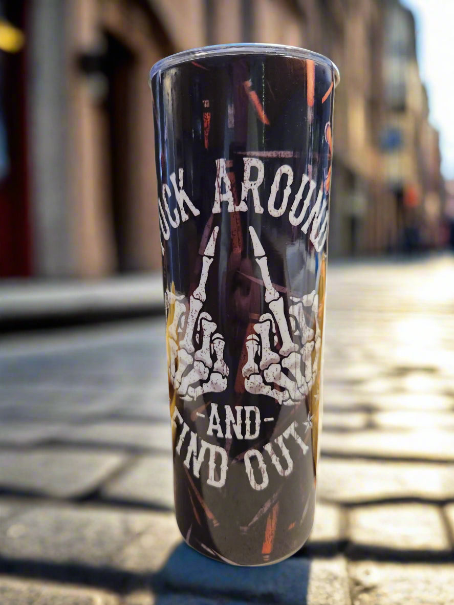 New Custom 20oz fk around Tumbler A Little Dis An Dat