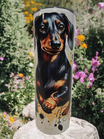 Playful Dashound 20oz Tumbler DisAnDat