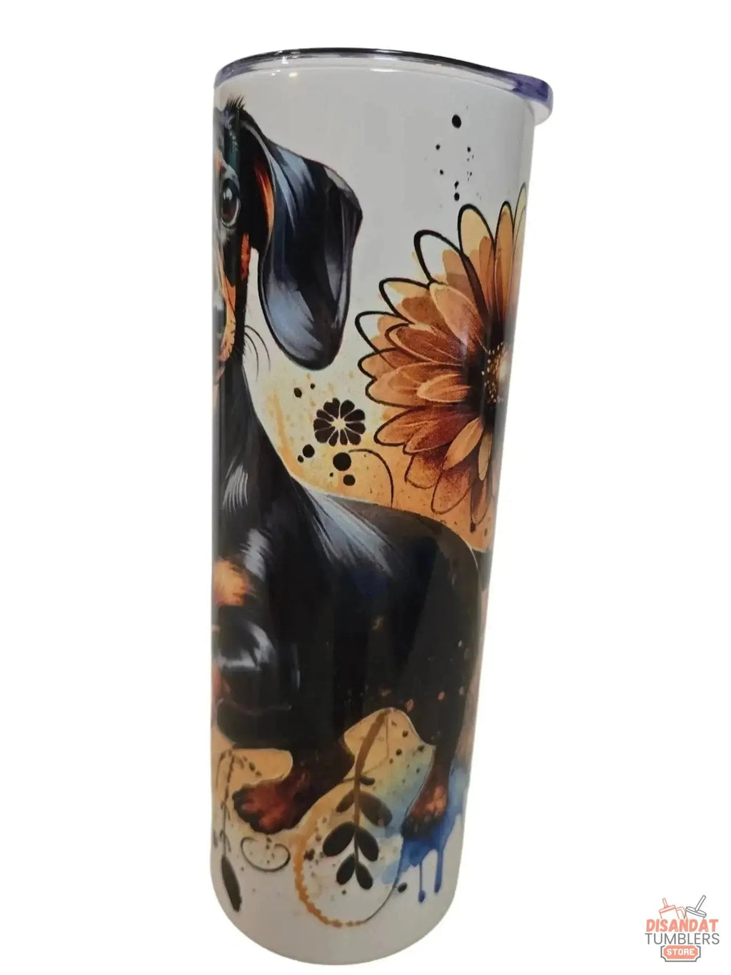 Playful Dashound 20oz Tumbler DisAnDat