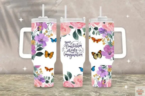 Positive Vibes 40oz Tumbler - Dis An Dat Tumbler Store