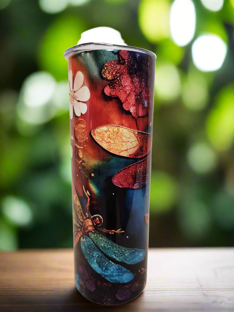 Pretty Dragonfly 20oz Tumblers - Image #2