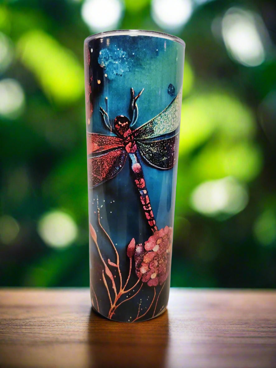 Pretty Dragonfly 20oz Tumblers - Image #4