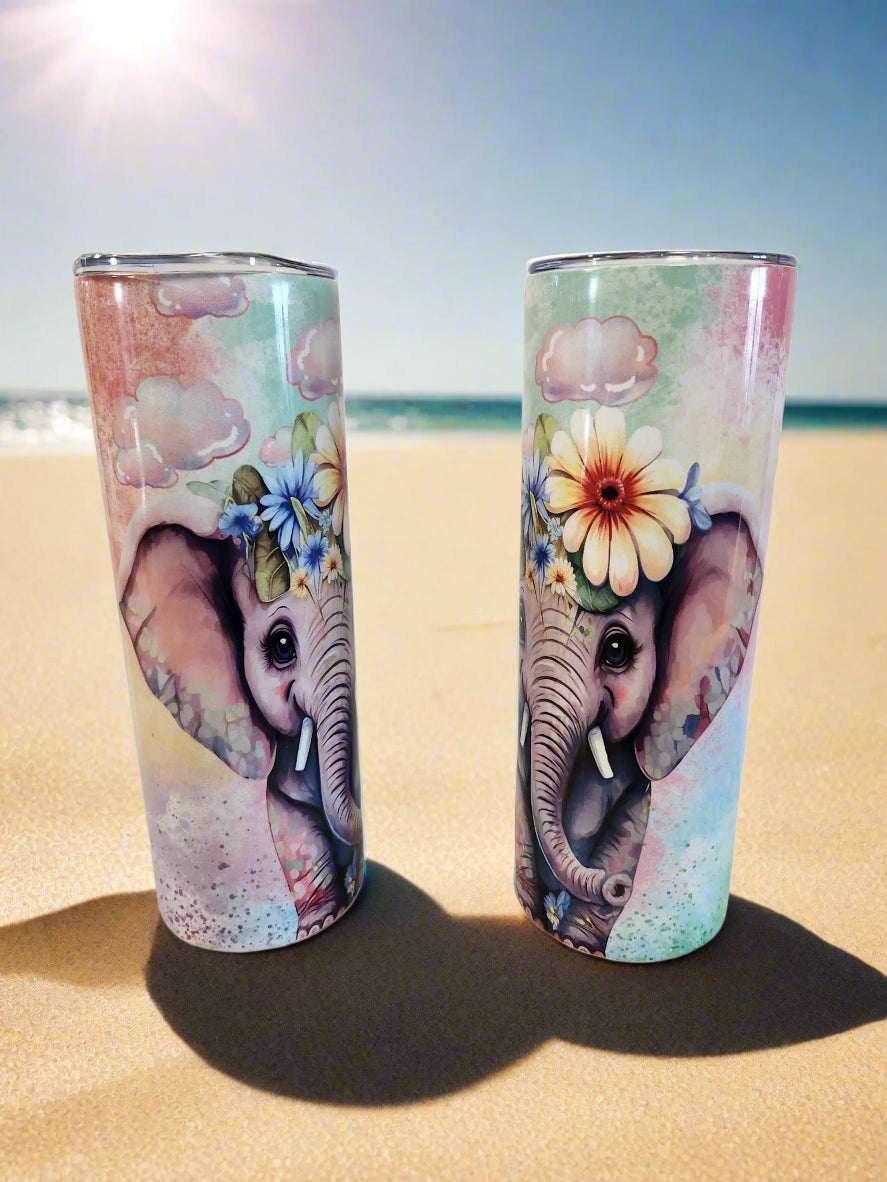 Pretty Elephant 20oz Tumblers - Image #2