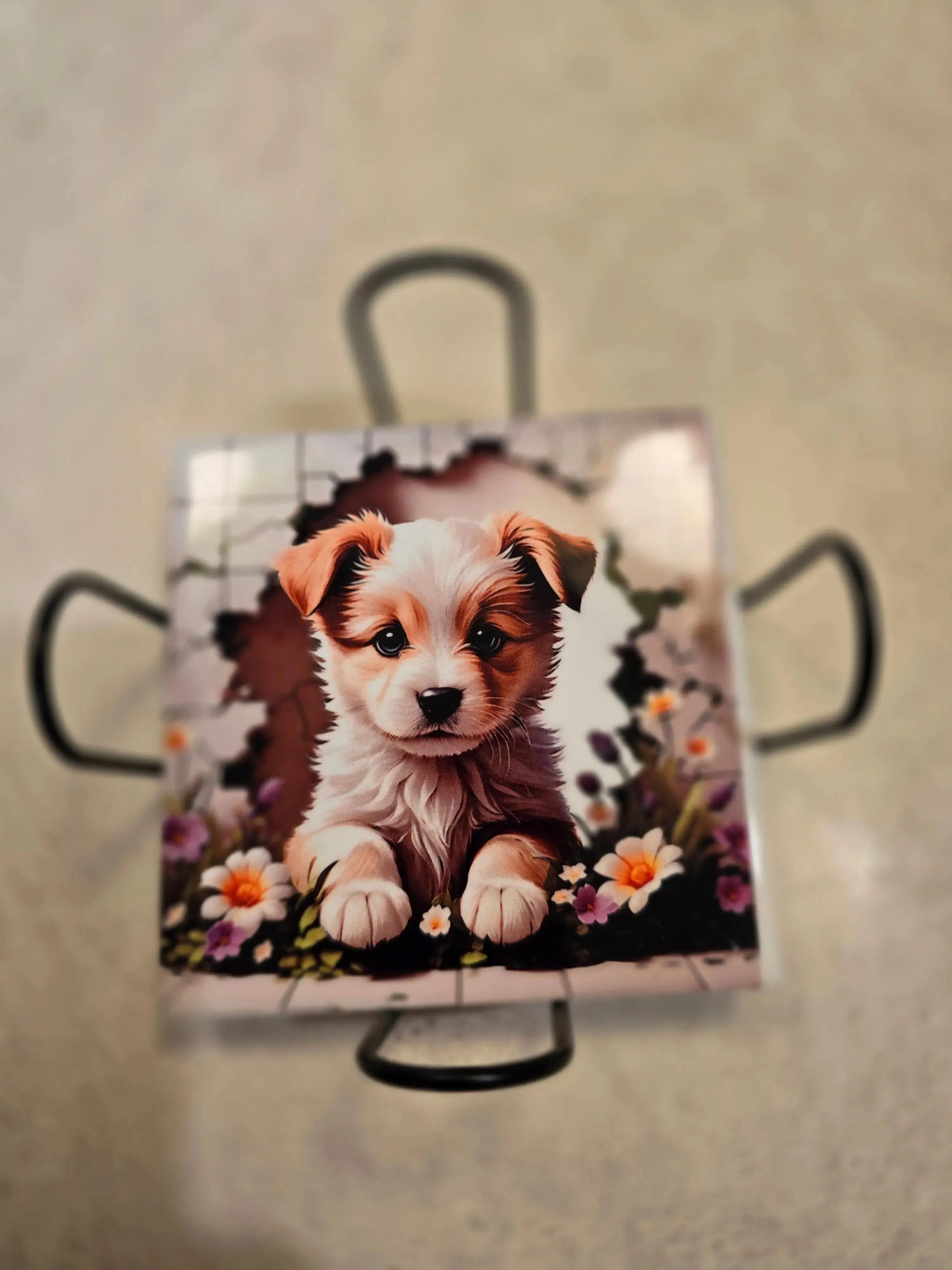 Puppy 4 inch Coasters - Dis An Dat Tumbler Store
