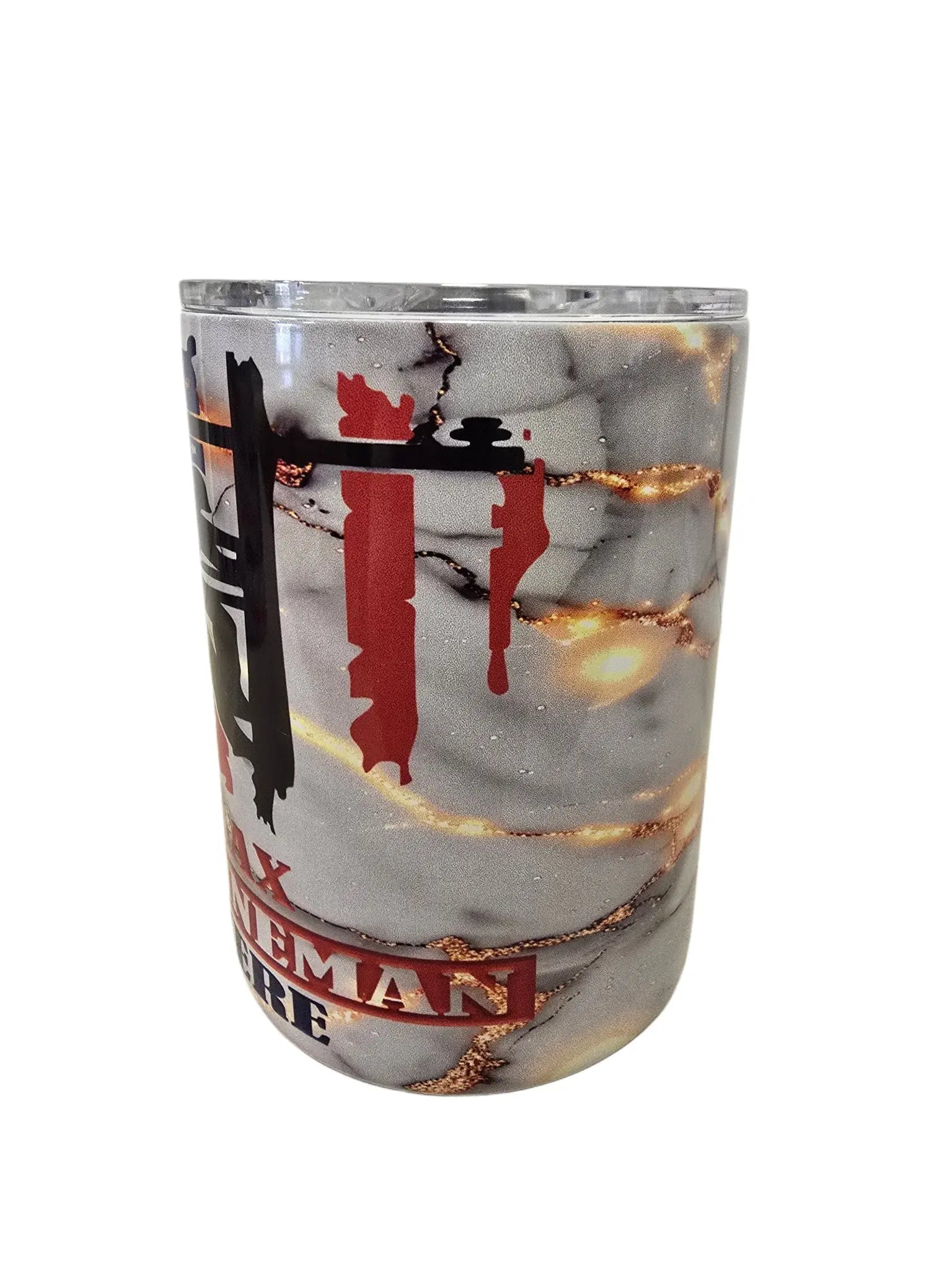 Relax the Lineman is here 10oz Coffee Tumbler A Little Dis An Dat
