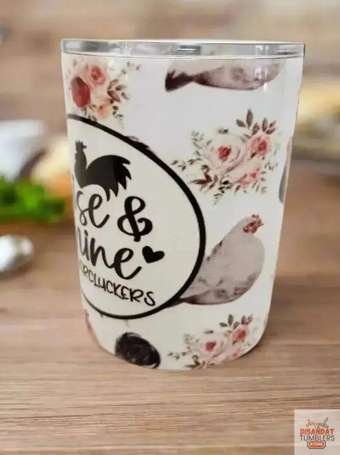 Rise and shine 10oz Double Walled insulated coffee Tumbler Dis An Dat Tumbler Store