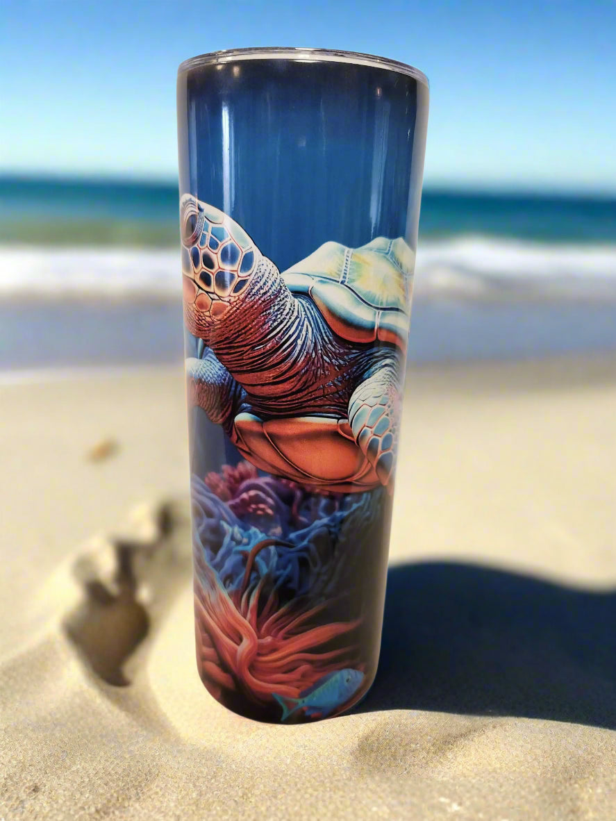 Sea Turtle 20oz Tumblers - Image #7